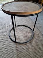 Oud tafeltje, Minder dan 55 cm, Gebruikt, Rond, Hout