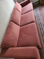 Roze 4-zits bank van Wehkamp, Ophalen, Gebruikt, 75 tot 100 cm, Rechte bank
