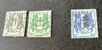1945 Frankrijk Chaines Brisees Yvert 670 671 en672 gebruikt, Verzenden, Gestempeld