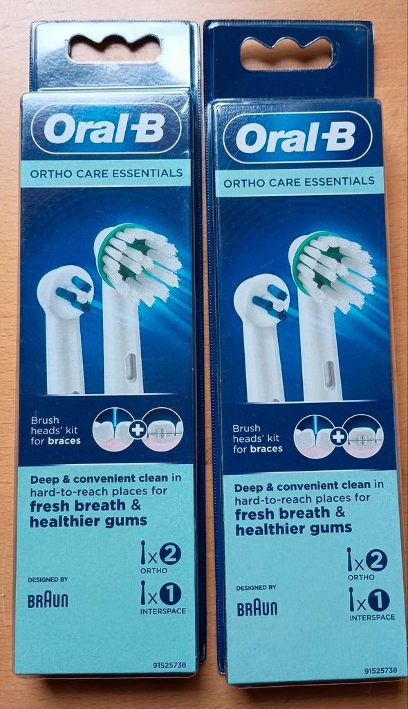 Oral-B Ortho Care Opzetborstels, Witgoed en Apparatuur, Persoonlijke-verzorgingsapparatuur, Nieuw, Mondverzorging, Ophalen of Verzenden