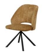 Eetkamerstoel Levie Okergeel, Huis en Inrichting, Stoelen, Ophalen, Overige kleuren, Zo goed als nieuw, Metaal