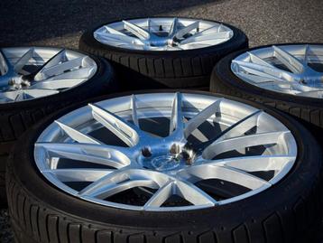 Nieuwstaat 20” 10.5J Japan Racing JR42 5x112 met 275/30/20 beschikbaar voor biedingen