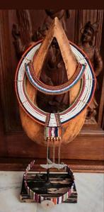 Prachtige Afrikaanse kralenketting ketting set Masai Maasai, Antiek en Kunst, Ophalen of Verzenden