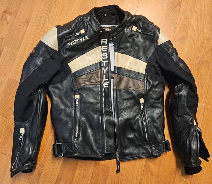 Restyle Leren Motorjas Maat S, Motoren, Kleding | Motorkleding, Jas | leer, Dames, Heren, Tweedehands, Ophalen of Verzenden