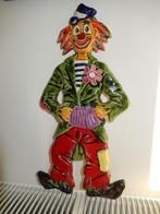 Plaquette keramiek figuur clown, Ophalen of Verzenden