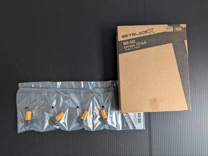 Beyblade x, Gold Bit set F/T/B/N, Hobby en Vrije tijd, Overige Hobby en Vrije tijd, Nieuw, Ophalen of Verzenden