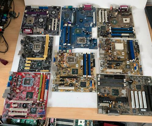 Partij Moederborden Werking Onbekend en Voor Onderdelen, Computers en Software, Moederborden, Gebruikt, Intel, DDR3, Ophalen of Verzenden