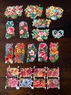 Vintage Poesieplaatjes met Bloemen, Ophalen of Verzenden