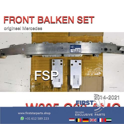 W205 C63 AMG BUMPERBALK SET 3x Mercedes C Klasse 2014-2021 a, Auto-onderdelen, Ophanging en Onderstel, Mercedes-Benz, Gebruikt