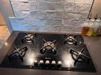 Bauknecht 5 pits gasfornuis in nette staat, Witgoed en Apparatuur, Kookplaten, Ophalen, Gebruikt, Inbouw, Gas