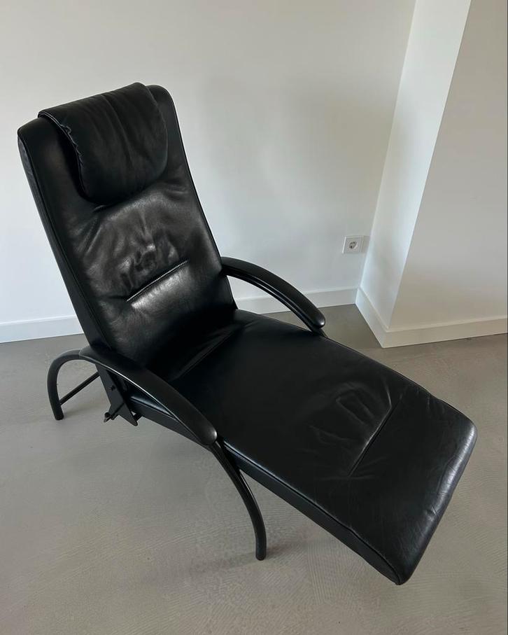 Ingmar Relling Optima Lounge Chair - Westnofa, Huis en Inrichting, Fauteuils, Gebruikt, Leer, 75 tot 100 cm, 125 tot 150 cm, Ophalen