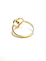18k gouden ring met een saffier, ., Ophalen of Verzenden, Zo goed als nieuw, Met edelsteen