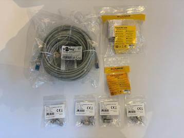 CAT6a S/FTP (Cable 15m, Connectors, Outlet, Plugs) beschikbaar voor biedingen