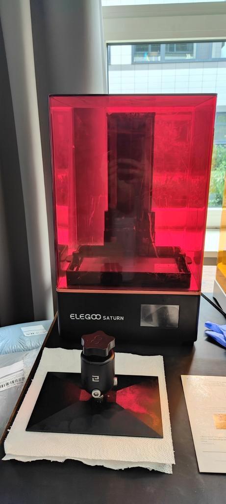 Elegoo Saturn 1 (8K firmware, repaired mainboard) – For Part, Computers en Software, 3D Printers, Zo goed als nieuw, Ophalen of Verzenden