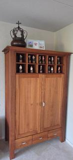 Computerkast / Computerbureau – Noten- & Kersenhout, Huis en Inrichting, Kasten | Computermeubels, Ophalen, Gebruikt, Kersenhout