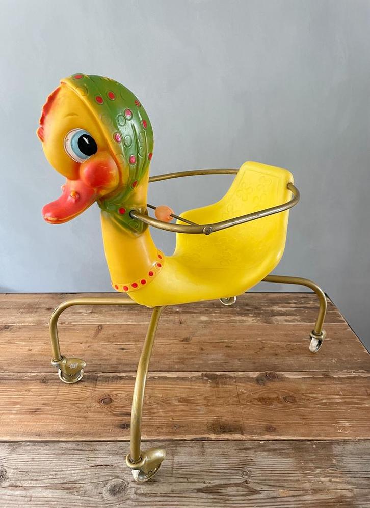 Vintage loopwagentje, Verzamelen, Speelgoed, Gebruikt, Ophalen of Verzenden