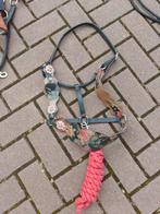 Leren halster met rozen decoratie Full, Dieren en Toebehoren, Ophalen of Verzenden, Gebruikt, Overige soorten