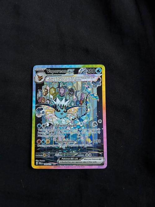 Pokemon - Vaporeon ex Prismatic, Hobby en Vrije tijd, Verzamelkaartspellen | Pokémon, Zo goed als nieuw, Ophalen of Verzenden
