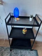 Bijzettafeleltje op wieltjes, Huis en Inrichting, Tafels | Sidetables, Ophalen, 50 tot 100 cm, Zo goed als nieuw, 25 tot 50 cm
