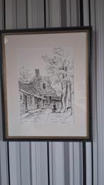 2   pentekeningen van Drenthe  met lijst., Ophalen