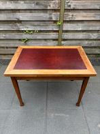 Antieke tafel | Uitschuifbaar | Met leer | Design | Vintage, Ophalen