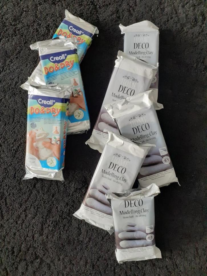 Boetseerklei Luchthardend - 7 pak, Hobby en Vrije tijd, Knutselen, Nieuw, Materiaal, Ophalen of Verzenden