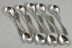 9 zilveren rococo advocaat lepeltjes antiek 835 zilver, Antiek en Kunst, Antiek | Goud en Zilver, Ophalen of Verzenden, Zilver