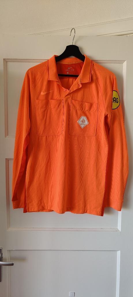 Nike ARAG KNVB Scheidsrechtersshirt oranje maat M lange mouw, Kleding | Heren, Sportkleding, Zo goed als nieuw, Voetbal, Maat 48/50 (M)