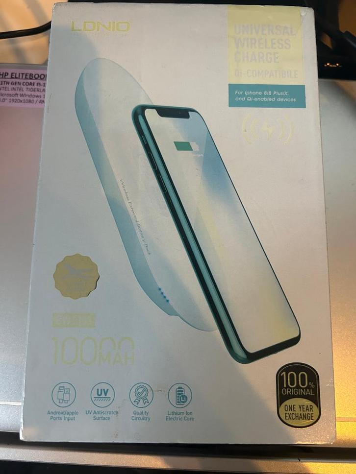 LDNIO Universal wireless charge Qi-Compatible For iphone 8(P, Telecommunicatie, Powerbanks, Gebruikt, Ophalen of Verzenden