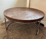 Te koop nieuwe salontafel (visgraat), Huis en Inrichting, Ophalen, Kunststof, 50 tot 100 cm, Rond