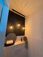 Hanglamp met 3 lampen, Ophalen of Verzenden, Zo goed als nieuw, Metaal, Minder dan 50 cm