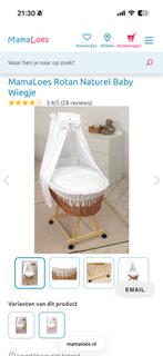 Rotan Babywieg - Zo Goed Als Nieuw!, Kinderen en Baby's, Babywiegjes en Ledikanten, Ophalen of Verzenden, Zo goed als nieuw, Wieg