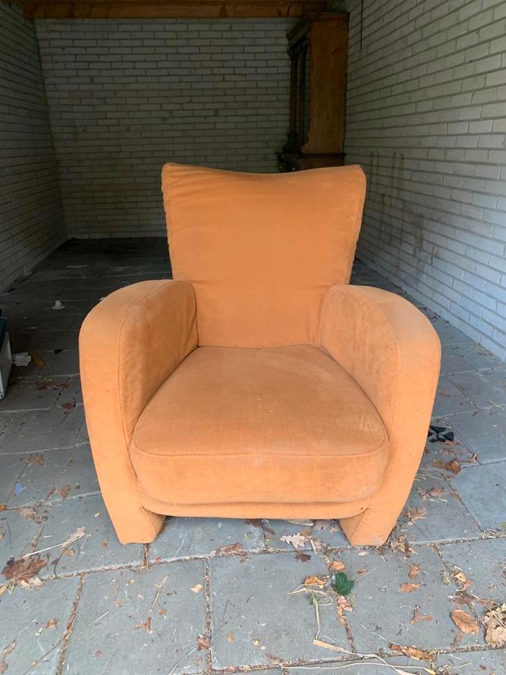 Fauteuil frame (2x) om te bekleden, Huis en Inrichting, Fauteuils, Gebruikt, Hout, Overige materialen, 50 tot 75 cm, 75 tot 100 cm