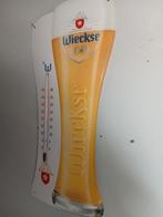 Wiechkse emaile bordmet thermometer, Verzamelen, Biermerken, Ophalen, Zo goed als nieuw, Reclamebord, Plaat of Schild, Overige merken
