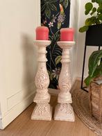 Mooi Aardewerk Kandelaars - Set van 2, Overige materialen, 25 tot 50 cm, Ophalen of Verzenden, Zo goed als nieuw