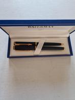 Waterman Paris pennenset vulpen ballpen zwart goud france M, Pennenset, Met doosje, Ophalen of Verzenden, Zo goed als nieuw