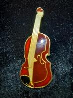 Broche / pin : viool., Sieraden, Tassen en Uiterlijk, Broches, Koper, Bruin, Minder dan 4 cm, Ophalen of Verzenden
