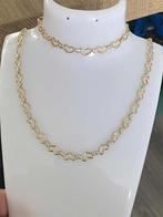 14 karaat gouden (585) set: ketting en armband, Ophalen of Verzenden, Nieuw, Goud, Goud