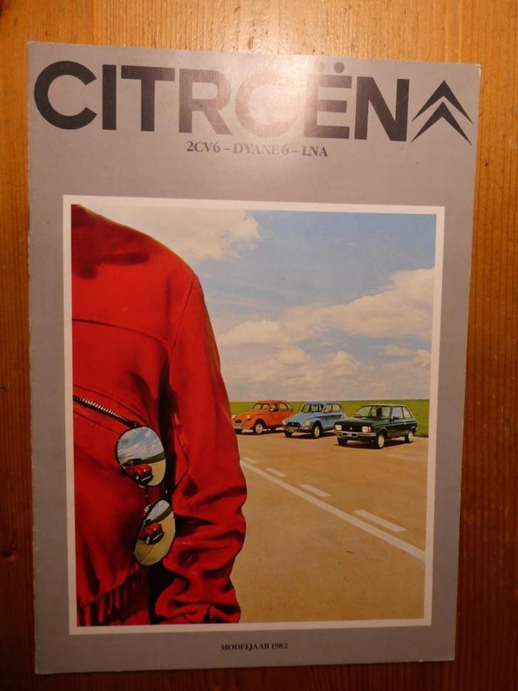 Citroen 2CV, Dyane 6 en LNA folder 1982, Boeken, Auto's | Folders en Tijdschriften, Zo goed als nieuw, Citroën, Ophalen of Verzenden