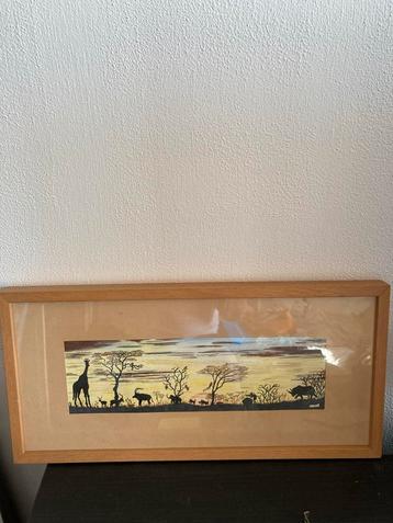 Afrikaanse Savanne Pastel - Gesigneerd "Frank" beschikbaar voor biedingen