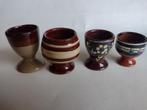 4 div. retro bruine deco eierdoppen, Ophalen, Huis en Inrichting
