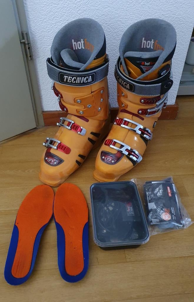 Tecnica Orange ski schoenen maat 43, 160 tot 180 cm, Gebruikt, Schoenen, Skiën