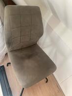 4 Grijze Eetkamerstoelen - Modern Design, Huis en Inrichting, Ophalen, Gebruikt, Vier, Metaal