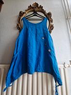 Nieuw! Puro Lino made in Italy blauw a lijn koordjes tuniek, Blauw, Blouse of Tuniek, Nieuw, Ophalen of Verzenden