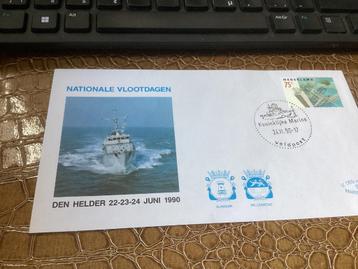 No1296 St Den Helder 24-6-1990 Veldpost Koninklijke Marine N beschikbaar voor biedingen