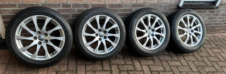 Originele Audi 17 inch lichtmetalen velgen, Auto-onderdelen, Banden en Velgen, Banden en Velgen, Zomerbanden, 17 inch, 225 mm