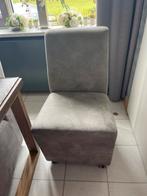 Eetkamerstoelen op wielen - Grijs gemeleerd, Ophalen, Gebruikt, Grijs, Stof