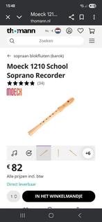 Gloednieuwe Moeck sopraan blokfluit, Ophalen, Nieuw, Sopraan of Sopranino