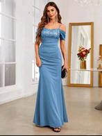 Belle Bourgondisch blauwe gala jurk, Kleding | Dames, Maat 38/40 (M), Blauw, Nieuw, Ophalen of Verzenden