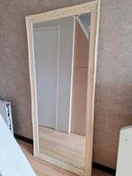 Brocante Wandspiegel geslepen glas, Gebruikt, 150 tot 225 cm, Hout, Ophalen